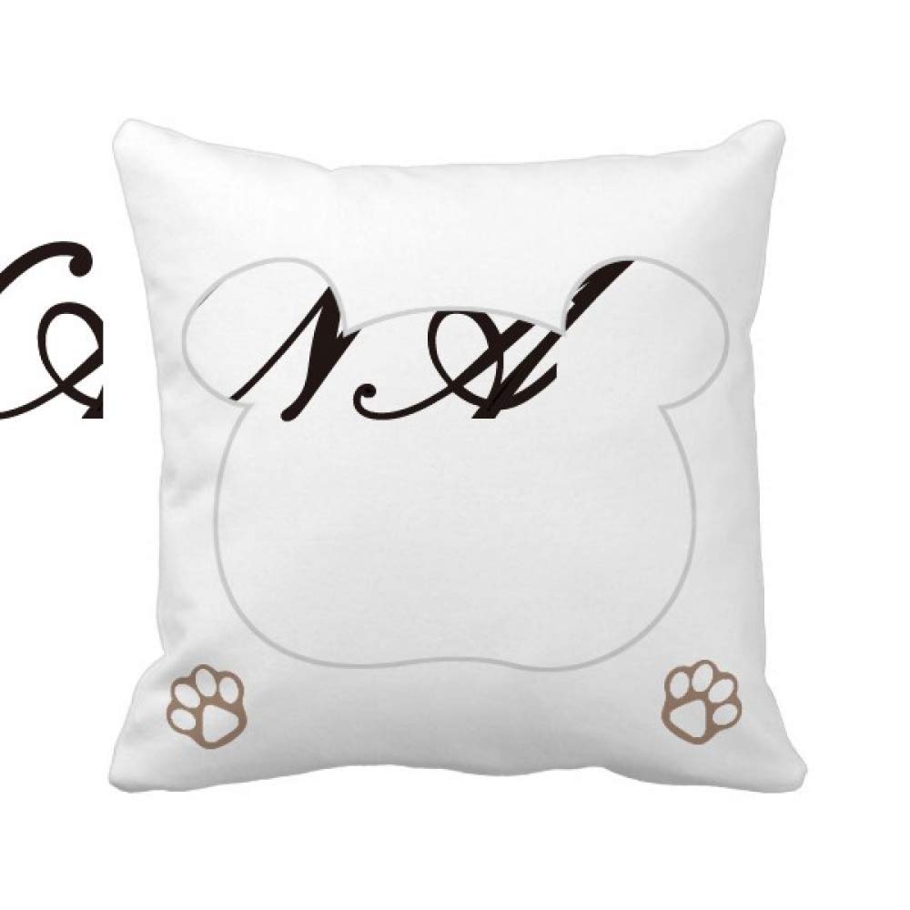 Housse de coussin Grandma Curlicue décoration salon taie carrée lit canapé