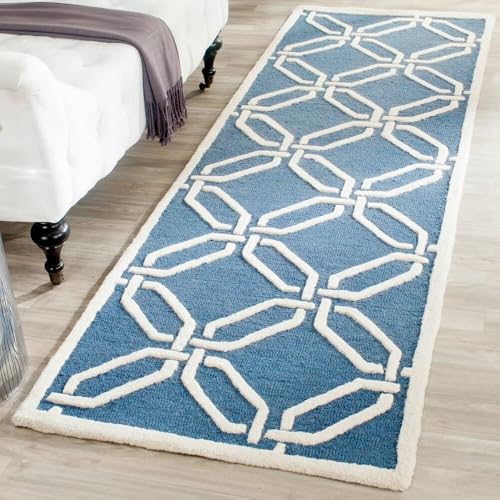 Image of Hand Tufted Wool Carpets Anti Shedding Rug Modern Carpets for Living Room Size 9x12 Feet