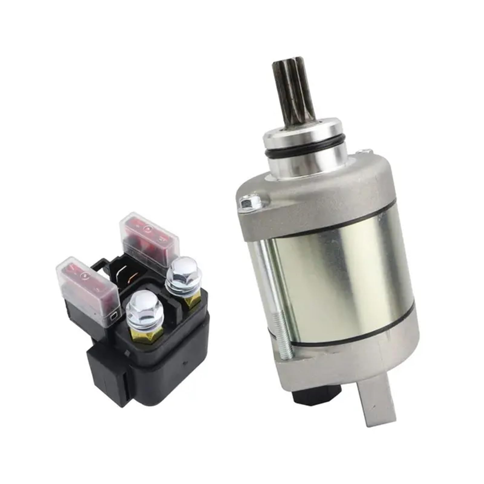 77240001100 Starter Motor and Solenoid Relay Compatible with KTM 250 350 SX-F XC-F EXC-F 2011-2017 Compatible with Husqvarna Compatible with HUSABERG FC250 FE250 FE350