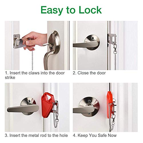 Select Two To Save-1 Pack Soft-Catch Magnetic Door Stop Door Hold Open And Travel Door Lock For Hotel Rooms Apartment Locks Home Security Defender Door Lock #TOP7
