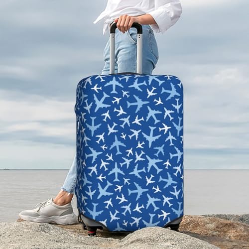 Travel Luggage Cover - Airplanes In The Sky Washable Suitcase Covers Protector Fits 18-32 Inch Luggage 7