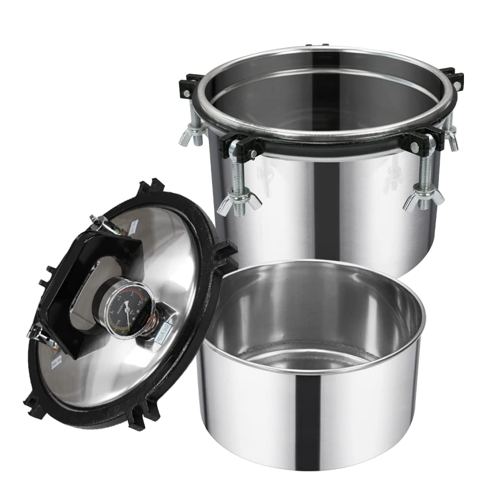 8.5 Quater/8L Portable Steam Autoclave Sterilizer stainless steel Shell US Shipping 2-5 Days