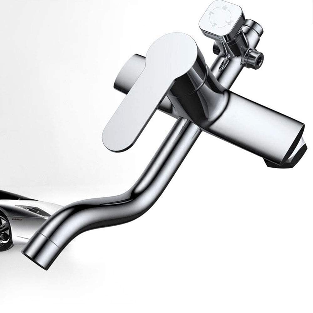 Baterie prysznicowe, bateria do wanny prysznic kran do łazienki bateria wannowa ścienny deszczownica zestaw prysznicowy Mixer Tap, Chrome