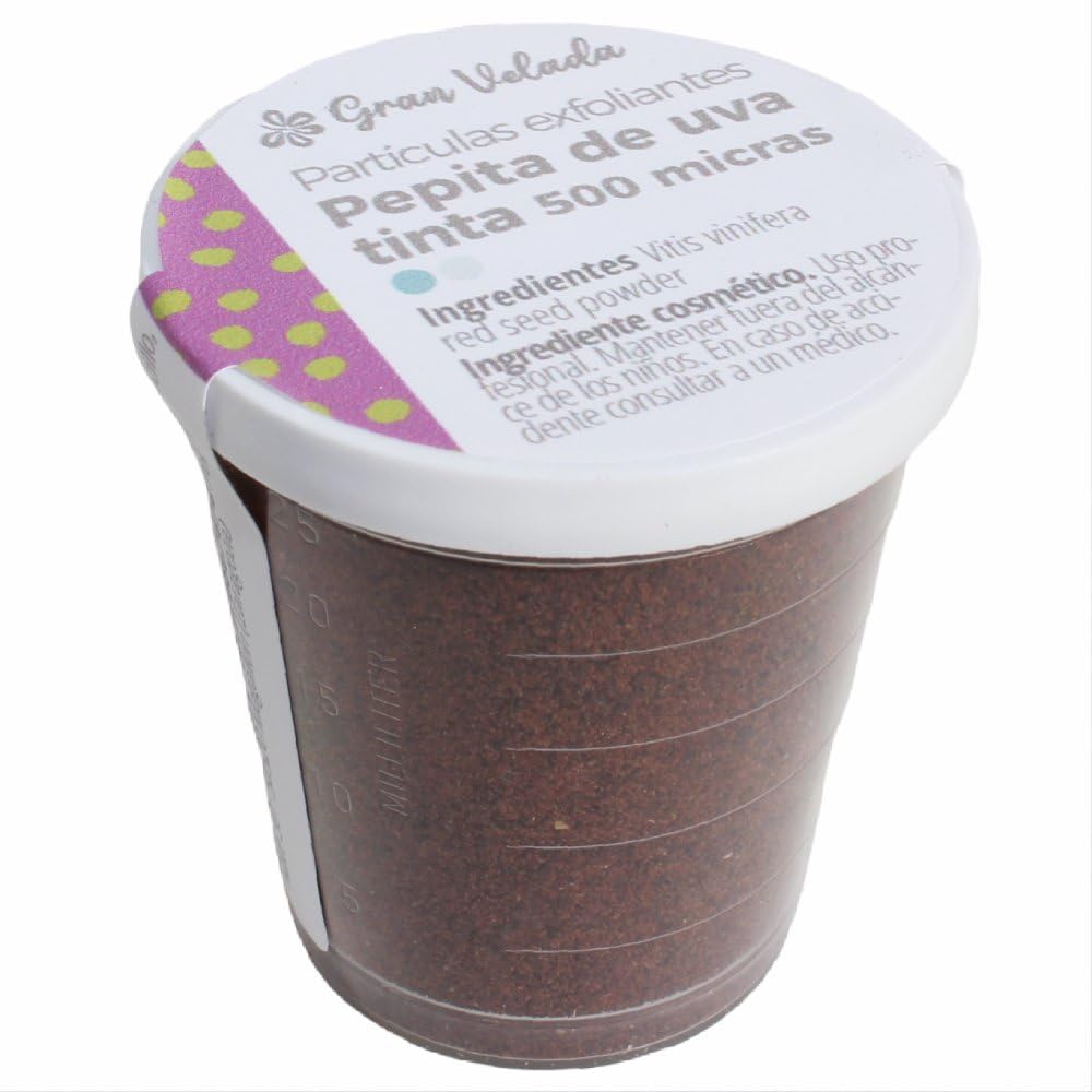 Partículas Exfoliantes de Pepita de Uva Tinta 500 Micras