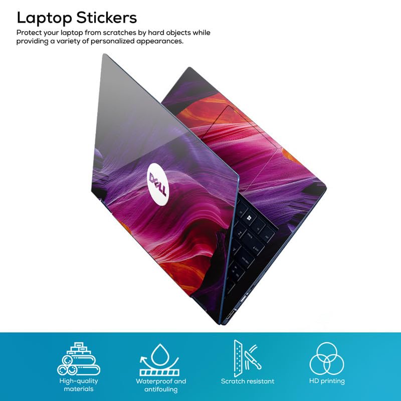 Image of Galaxsia DSGN 787 Full Body Laptop Skin Bubble-Free| Laminated & Removable | HD Quality Sticker for Laptops Upto 15.6 Inches Compatible with DELL