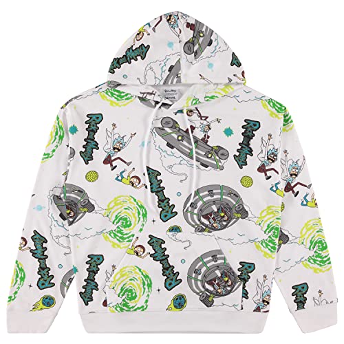 RICK AND MORTY Mens Hoodie Mens Tie Dye Sweatshirt - Rick & Morty Classic Hoodie