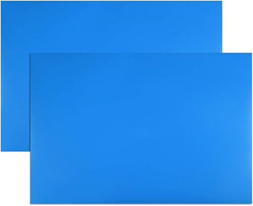 uxcell 2 tiras magnéticas de borrado en seco de 11.7 x 8 pulgadas, etiquetas magnéticas para escritura, color azul para pizarras blancas,