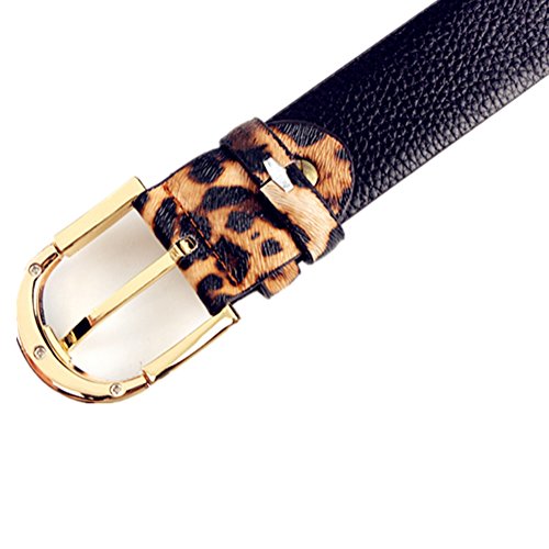 Womens Animal Leopard Belts For Women Jeans Dress Pants Ladies Leather Belt With Gold Removeable Buckle3