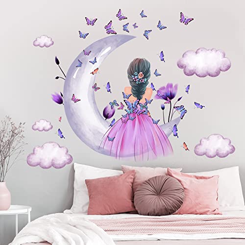Vinilos Decorativos para Niñas con Mariposas Moradas 2 Planchas miniatura 3