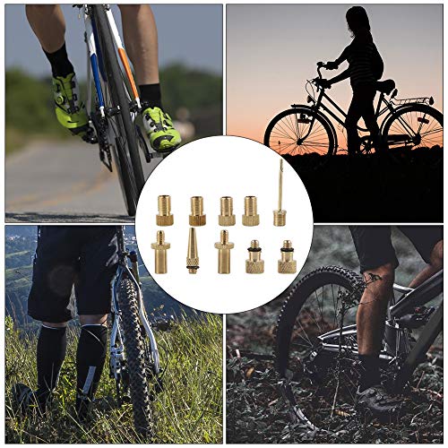 Alomejor 10 Conversor de Válvula para Bicicleta con Boquilla de Aire Resistente para Bicicletas de Montaña miniatura 4