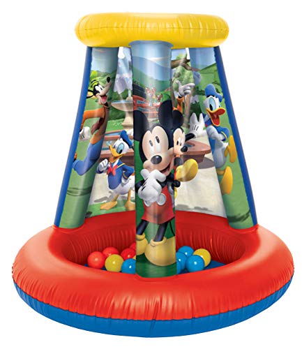 Mickey Mouse 94782 Ball Pit, 1 Inflatable + 15 Soft-Flex Balls