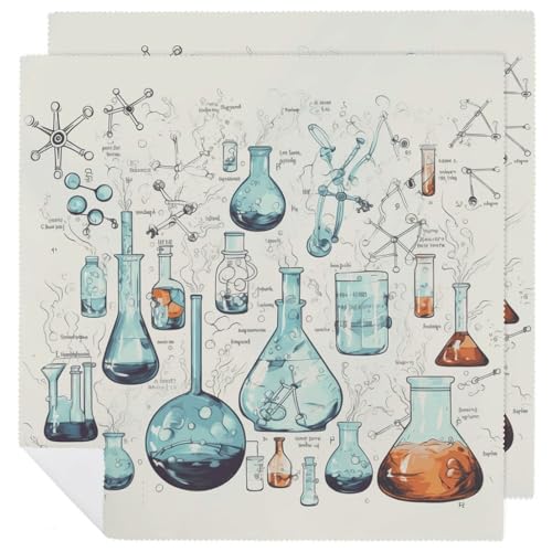 Servilletas de Tela Estilo Química Cuadradas 18.7" x 18.7" miniatura 1