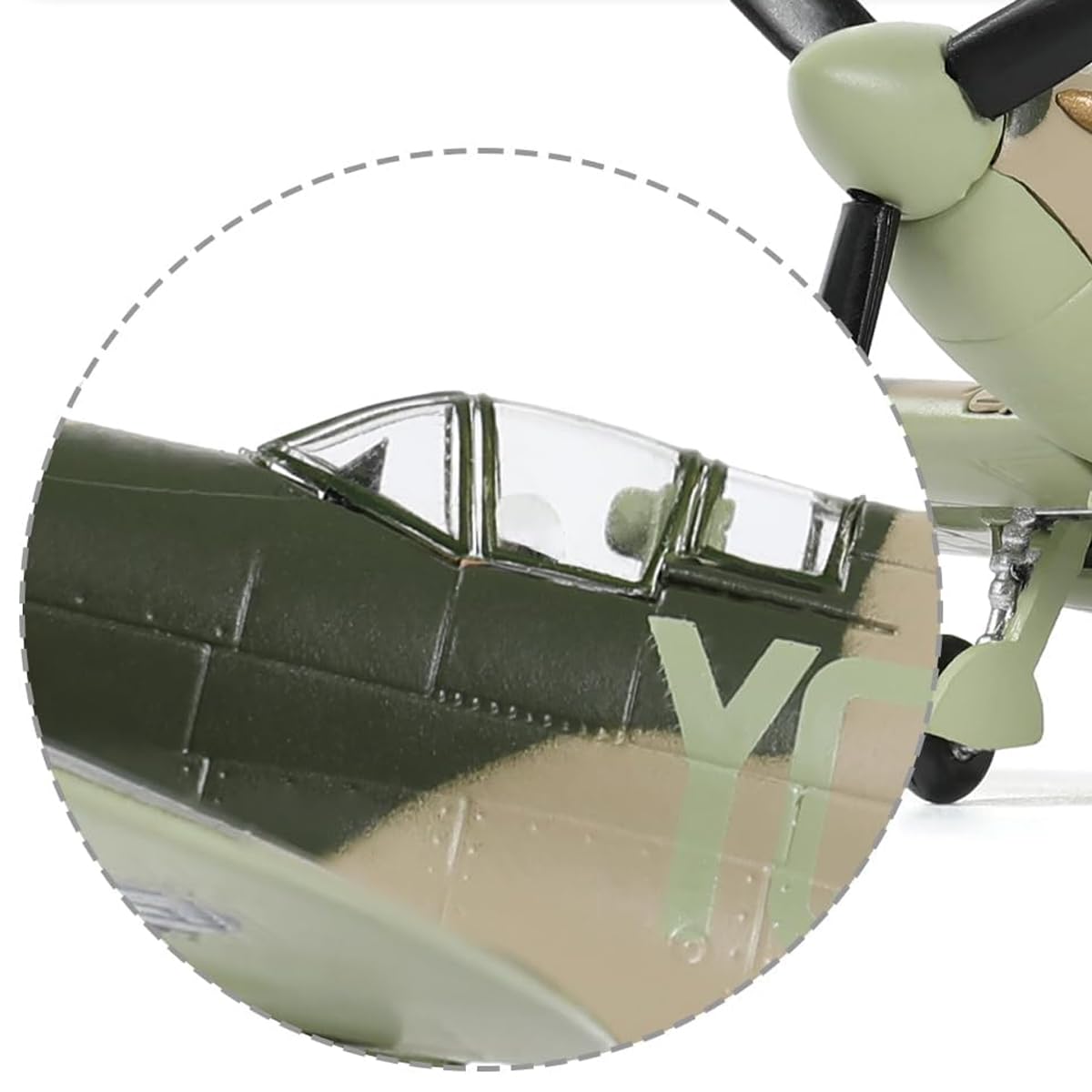 zalati Modèle réduit en métal moulé sous pression Spitfire MKVb W3458 à l'échelle 1/72 avec support, réplique de chasseur de la Royal Air Force RAF, à collectionner, à offrir en cadeau.