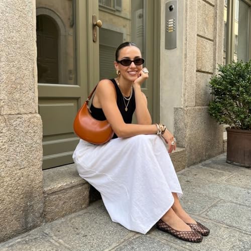 Image of CUSHIONAIRE Siesta Modern Lattice Ballet Flats for Women, Comfortable Slip On Pointed Toe Womens Jelly Shoes