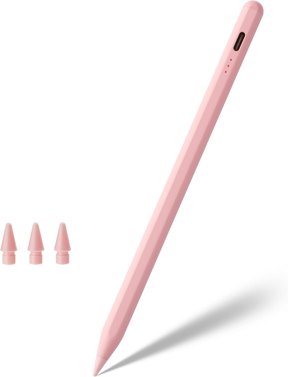Pencil for Apple, Stylus Pen for iPad A16 11th/10th/9/8/7/6 Generation, iPad Pro M4 13"/11"/12.9", iPad Air M3/M2/5/4/3 Gen, iPad mini A17 Pro 7/6/5, Palm Rejection & Tilt Sensitivity (Pink)
