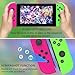Mhwlhbx Ersatz L/R Switch Controller mit Switch/Lite/OLED-Konsole, Wireless Switch joycons unterstützt Dual Vibration, 6-Achs-Gyro, Wecken, Bewegungssteuerungen, Screenshot-Pink＆Blue