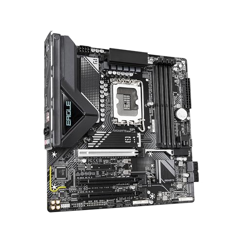 GIGABYTE B860M Eagle Plus WIFI6E Intel Core Ultra (Series 2) LGA 1851 Scheda madre, mATX, DDR5, 2X M.2, PCIe 5.0, USB-C, WIFI6E, 2.5GbE LAN, EZ-Latch - Scheda madre - Immagine 2