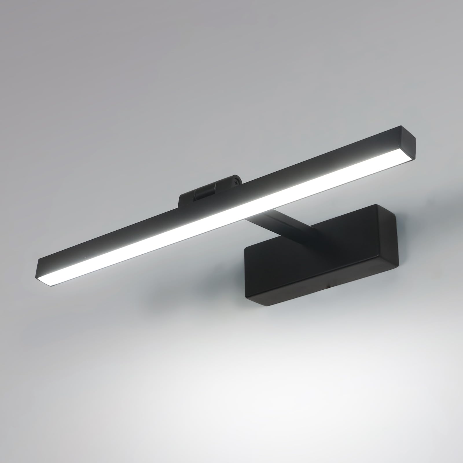 Comely LED Lampada da Specchio Bagno, 9W Luce Specchio LED Nero | 1100LM Specchio Armadio Lampada da Bagno 40 cm per Illuminazione Trucco o del Guardaroba, Bianco Freddo 6500K