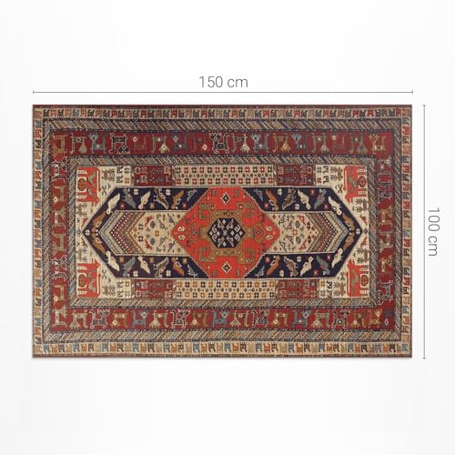 Tapis jardin extérieur 100x150 résistant décoloration rectangle en PVC - 4