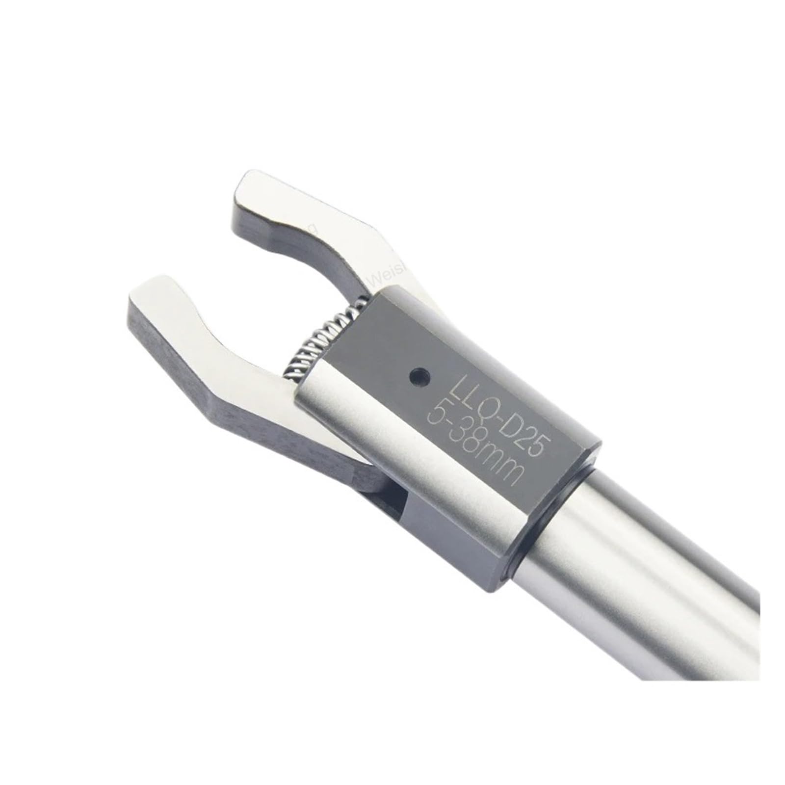 Hardened Lathe Bar Puller， CNC Lathe Automatic Puller Feeder Two Claws Square Round Bar Clipper Back-Pull Extractor(2-40mm-d20)