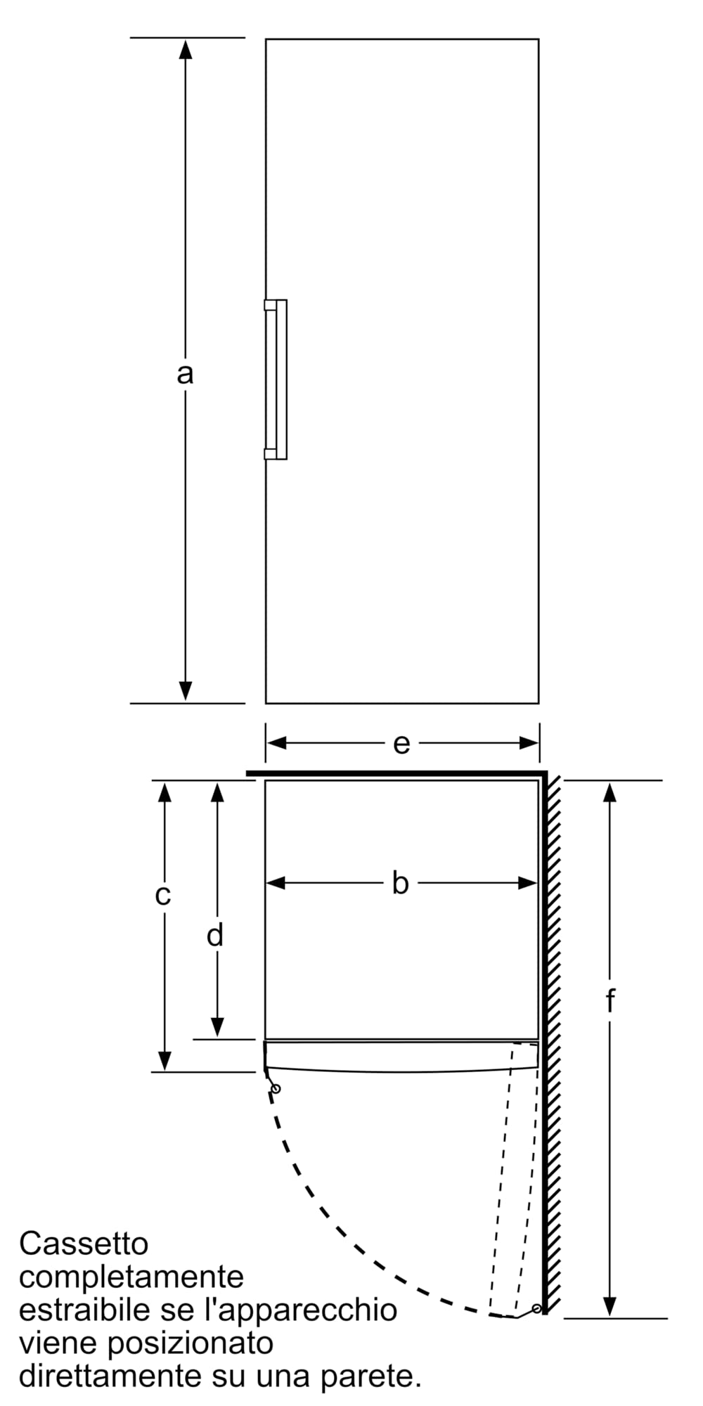 Bosch GSN54DWDV Serie 6, Congelatore monoporta da libera installazione, NoFrost, Cassetto BigBox, Tecnologia Inverter Intelligente, 176 x 70 cm, Bianco