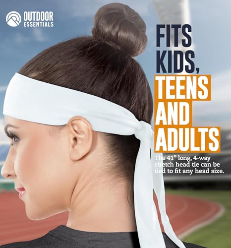 Image of OutdoorEssentials Tie Headband - Sweat-Wicking Running Headband - Hair Control Head Tie - Ninja Costume Accessories