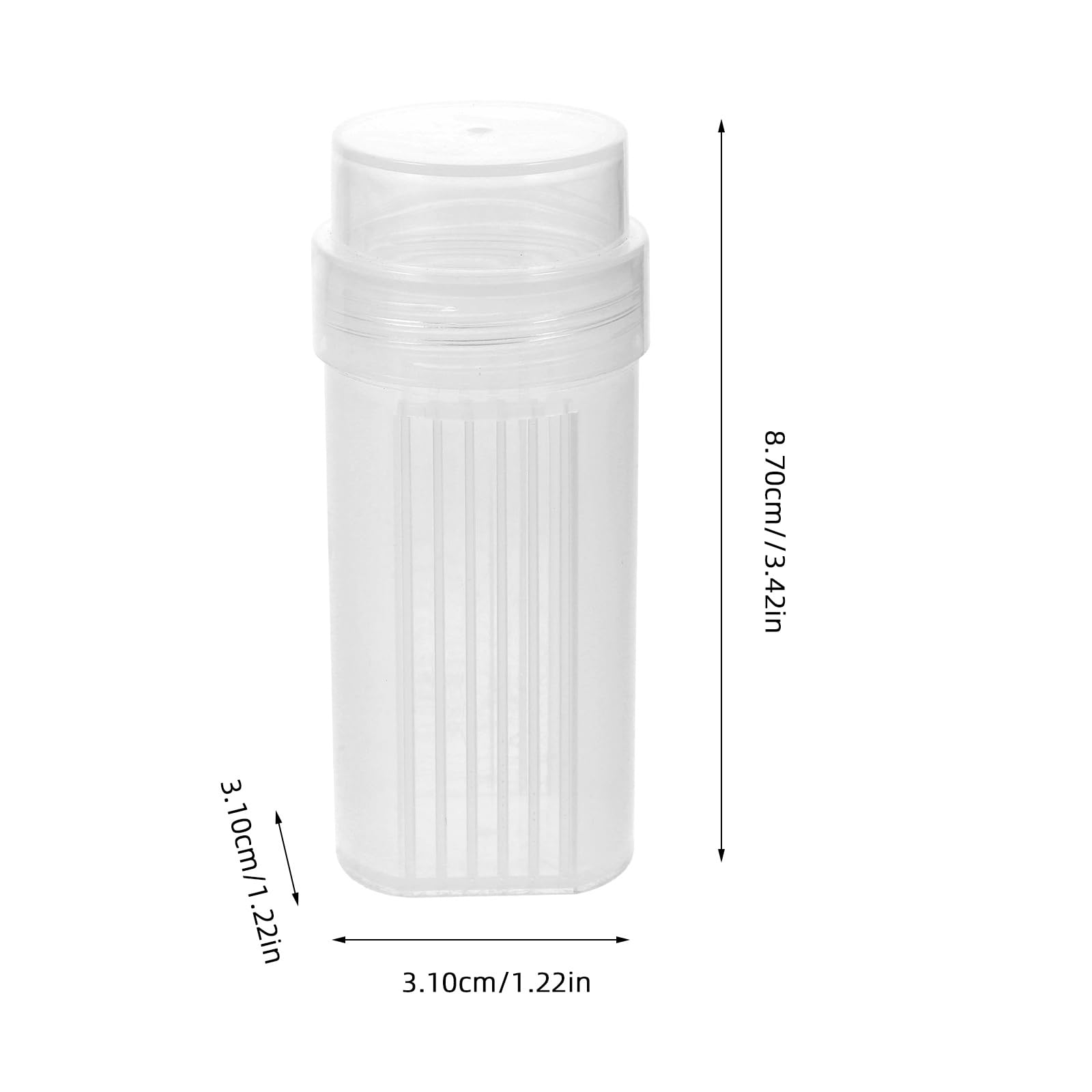 GLEAVI Coplin Färbeglas Für Mikroskop Objektträger 5 Stück Kunststoff Färbegefäß Laborhalter Für Gleichzeitiges Färben Mehrerer Proben 3.43X6.10X1.22In Kompakt Tragbar
