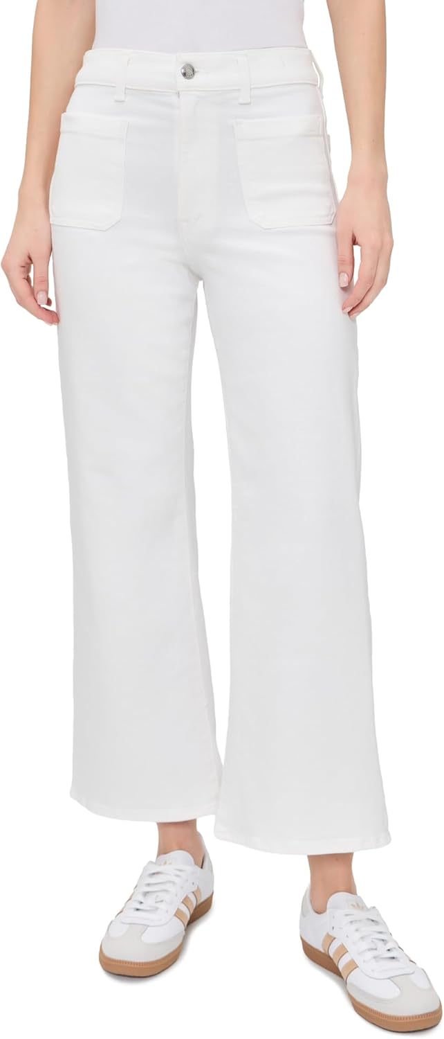 Madewell Women's The Petite Emmy Wide-Leg Jean in Tile White