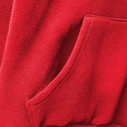 Image of Spring&Gege Youth Solid Fleece Hoodies Pullover Hooded Sweatshirts for Children (3-12 Years)