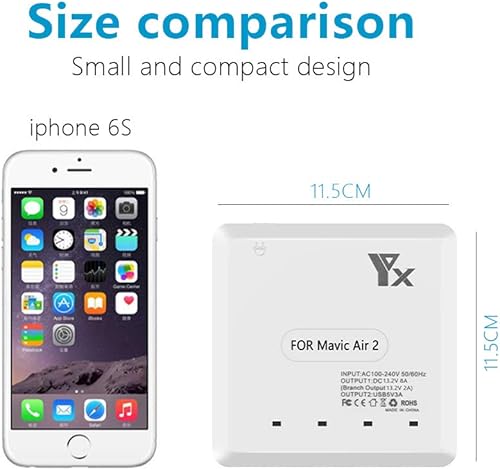 Miniatura 3 de Taoke para Mavic Air 2  Air 2S Hub de carga de batería inteligente Cargador de batería múltiple