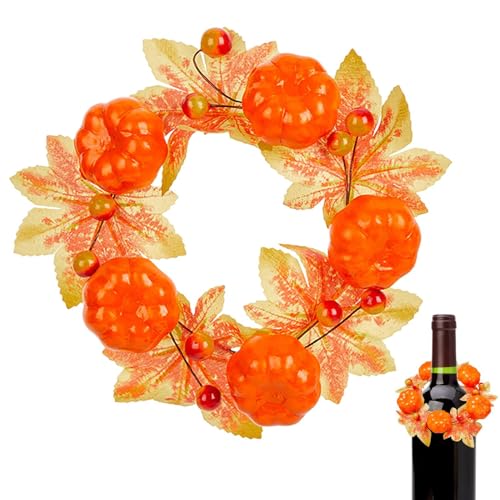 Anillos de corona de velas, anillos de vela de otoño, centro de mesa gótico, suministros de fiesta para Halloween, vacaciones, boda, casa encantada, comedor, dormitorio
