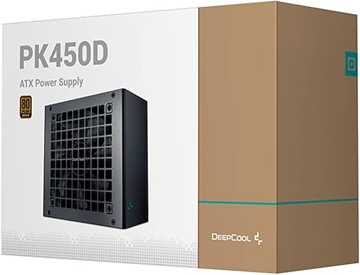 Deepcool PK450D, 450 Watt, 80 Plus Bronze Certified Power Supply/PSU for Gaming PC- R-PK450D-FA0B-UK