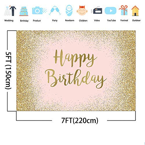 Sfondo per feste di buon compleanno in oro rosa Sfondo con glter rosa Donne – webackdrops Sfondo per feste di buon compleanno in oro rosa Sfondo con glter rosa Donne – webackdrops