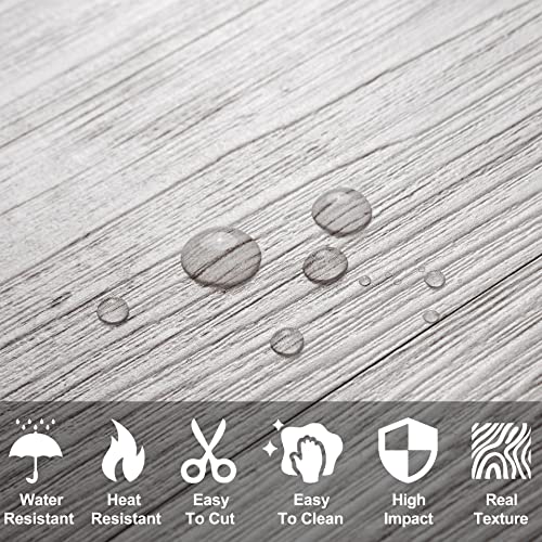 Dicofun 10 Sheets White/Brown Wood Peel And Stick Backsplash Subway Tile For Kitchen, Vintage Self-Adhesive Wall Panels (Pvc Composite) #TOP2