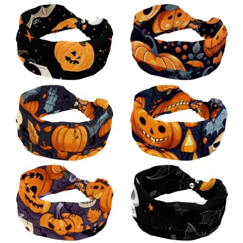 Accessoires cheveux femme bandeau large noué turban élastique yoga lot de 6