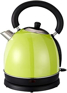 Czajnik elektryczny, dzbanek grzewczy ze stali nierdzewnej z automatycznym zamknięciem, szybkie nagrzewanie, 1,8 litra, zdejmowana płyta podłogowa, zielone jabłko