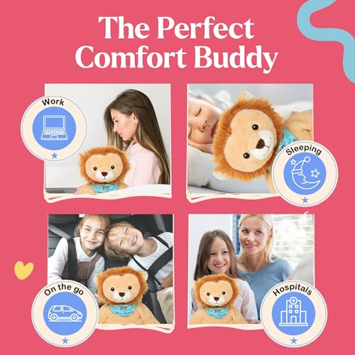 Image of Lilly's Love Weighted Stuffed Animals for Adults & Kids - 5lb Calming Lion Plush for Anxiety, ADHD & Sensory | Machine Washable Weighted Stuffed Animal w /Removable Insert | Leo The Lion