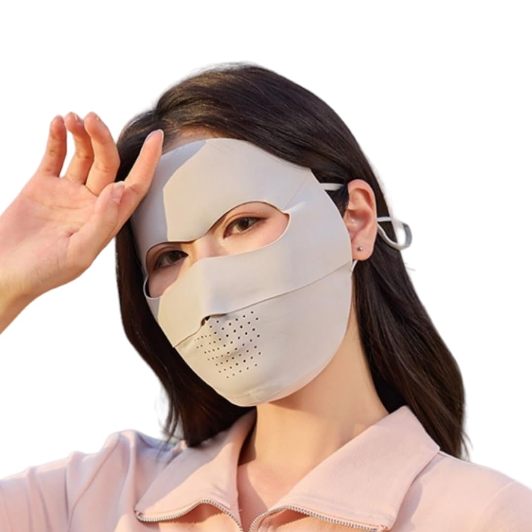 Breathable UV Face Cover UPF 50 Women Summer Face Covering Eye Protection Sunscreen Mask Sports Face Cover