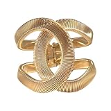  ELIKACIOUS Brazalete de Metal Inoxidable Abierto BZ221012-4 Joyería y Bisutería Dorado y Plateado 62 GRM (Dorado)