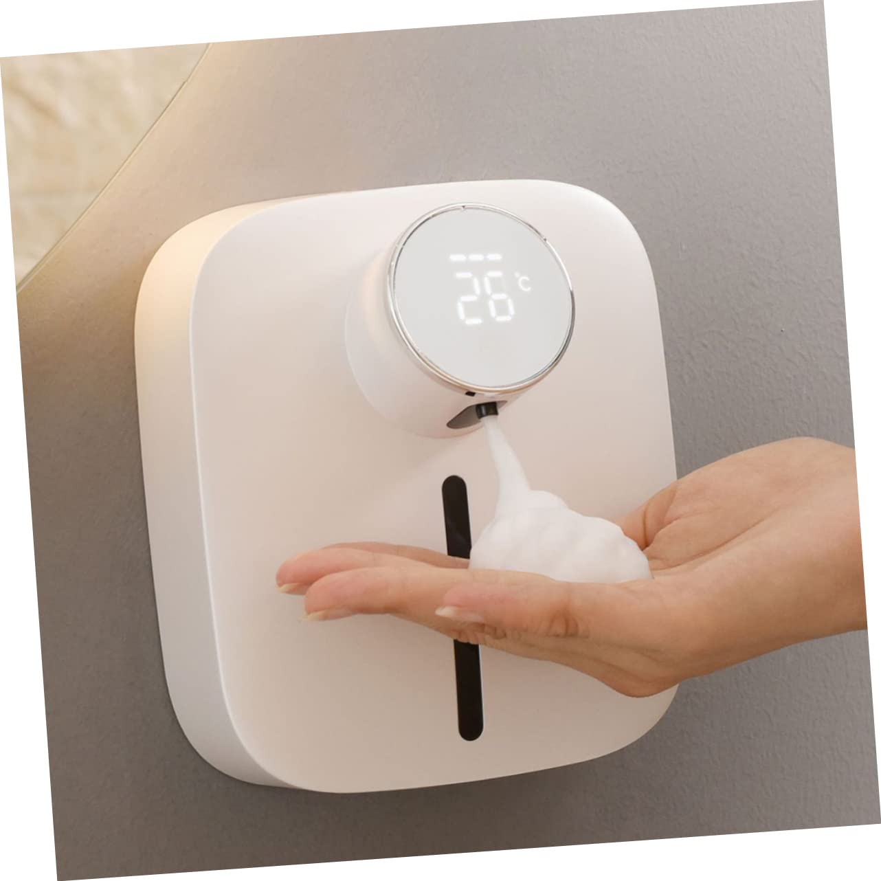 Mobestech Distributore Automatico Di Sapone Senza Contatto Distributore Di Sapone Ricaricabile Da Parete Realizzato in Materiali Con Sensori Intelligenti Facile Da Usare e Affidabile