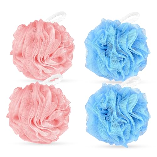 Image of GLUN High Cleansing Bath Large Loofah Sponge, Exfoliating Scrubber for Enhanced Lather & Smooth Skin