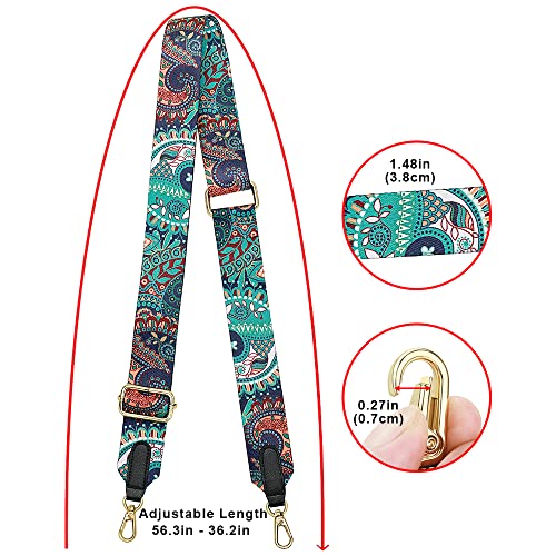 Image of nuoku Purse Straps Replacement Crossbody Straps for Purses Straps for Handbags Luggage Straps, Retro Green