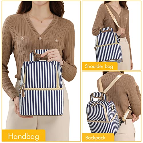 image for NCVI Breastmilk Cooler Bag with 2 Ice Pack, Breast Pump Bag with Coole