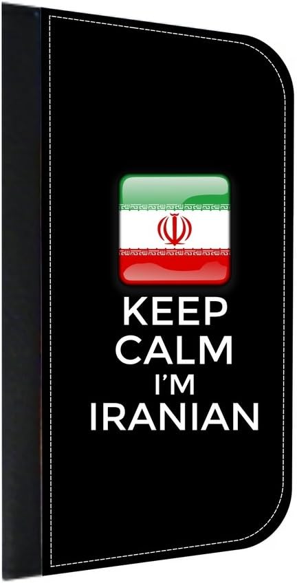 Keep Calm I'm Iranian Apple iPhone 7 PLUS/7+, 7s+/7s PLUS Wallet Case with Closing Flip Cover and Credit Card Slots