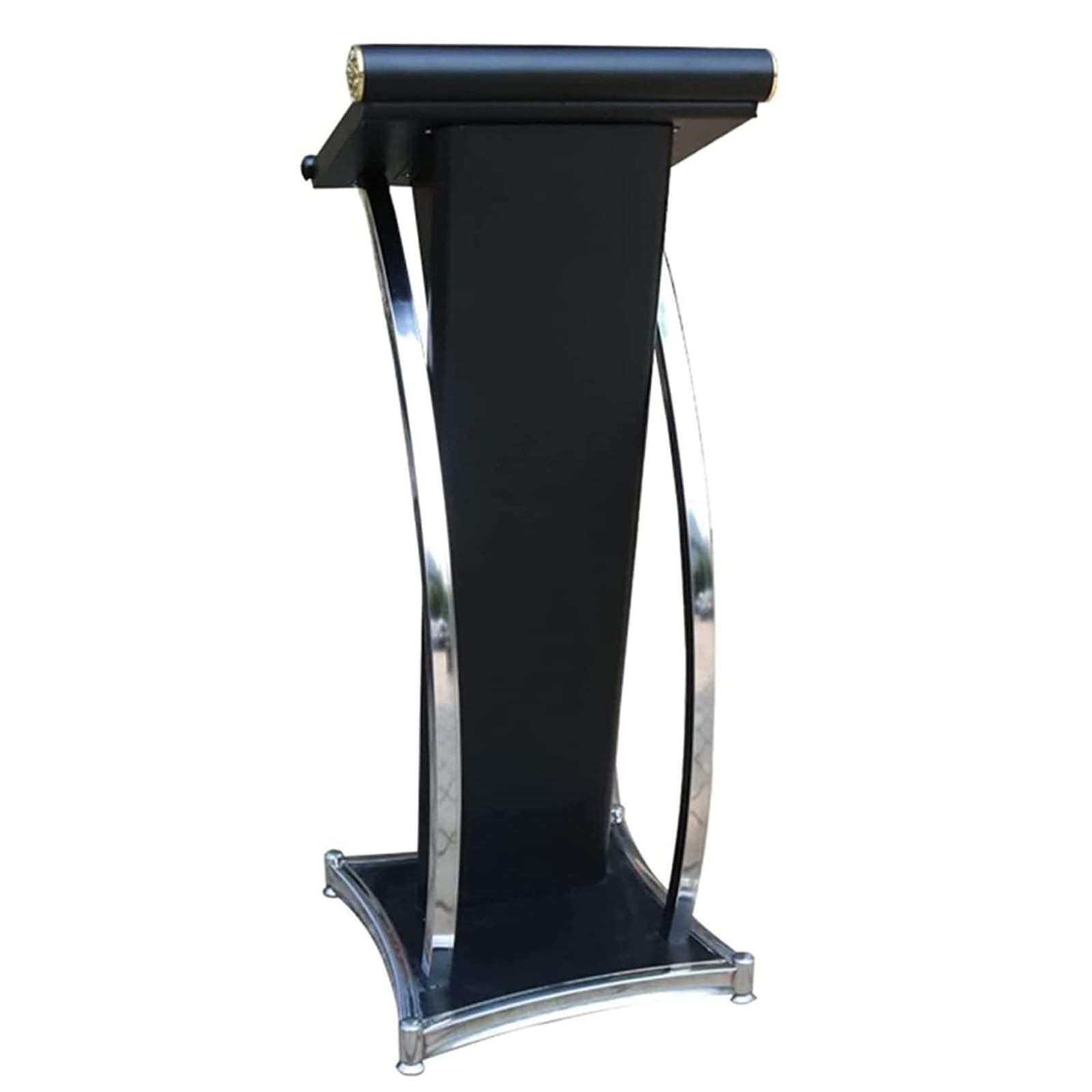 Générique Pupitre métallique pour église et Salle de Classe, lutrin incliné, idéal pour la Lecture, Les présentations et l'utilisation d'un Ordinateur Portable, Bureau et
