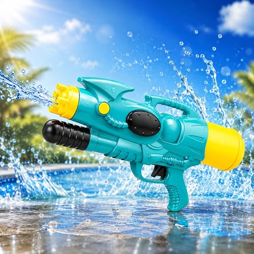Image of Toyshine Water Gun Toy with 260ml Tank Capacity | 7-8 Meter Range Water Blaster for Holi Pool & Backyard Play | Summer Outdoor Fun Gun for Boys & Girls 3+