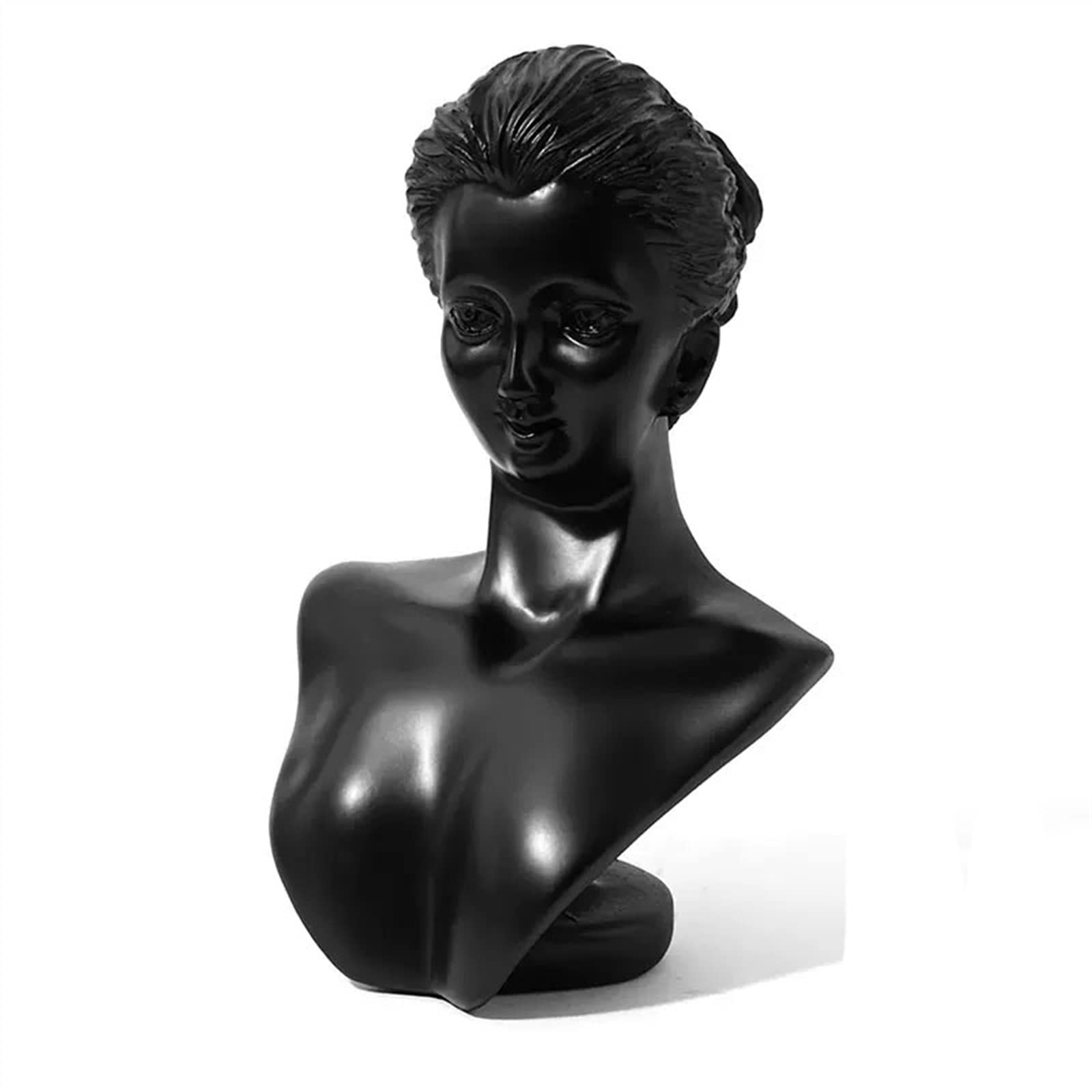 SBZIOJHDR jewellery stand, Leatherette Jewelry Necklace for Show, Bust Desktop Display Stand for Selling Rack(2)