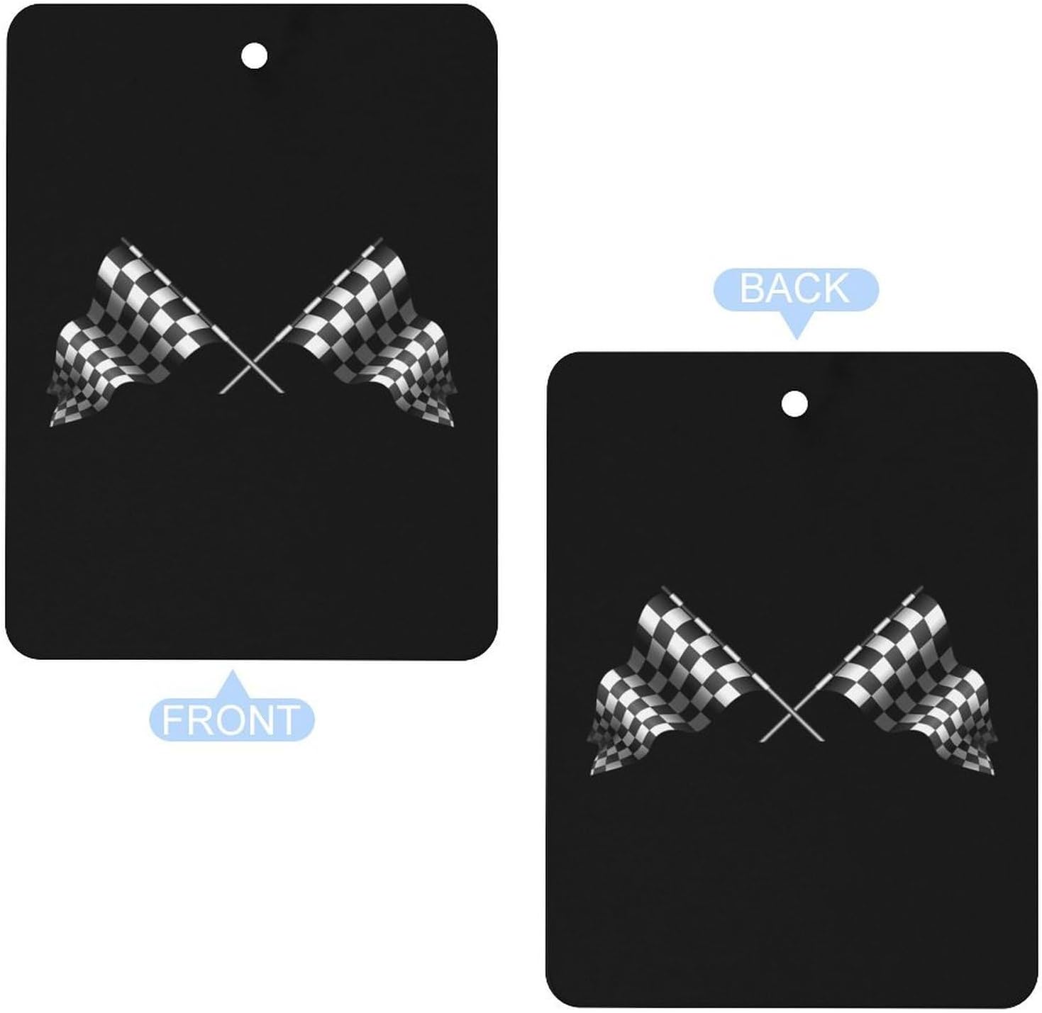 Racing Square Flag Car Air Freshener Hanging Car Scent Cards Decor Interior Accessories