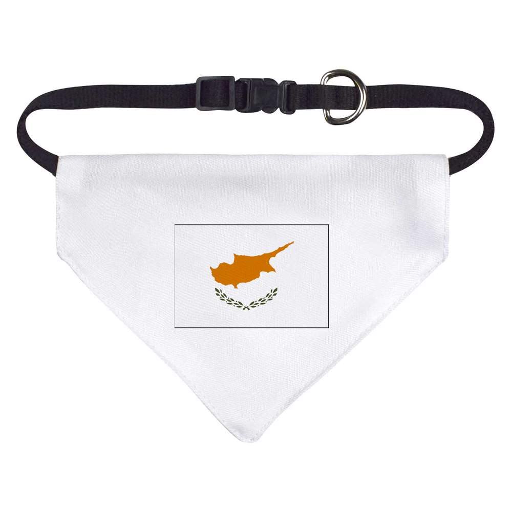 Small 'Cyprus Flag' Dog/Cat/Pet Bandana (PD00015365)
