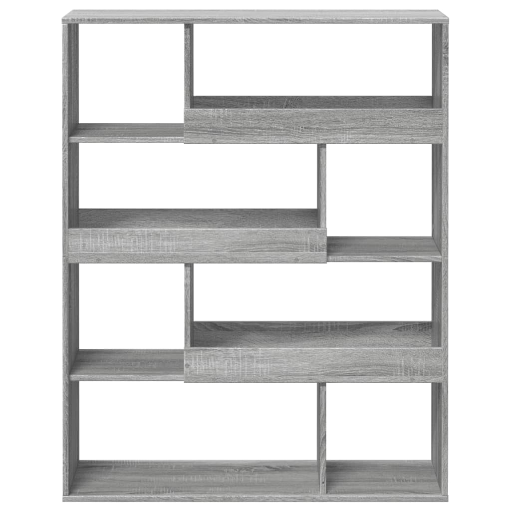Ścianka działowa Sonoma uniwersalna półka na książki, regał biurowy do hotelu, 100 x 33 x 125,5 cm, materiał drewnopochodny